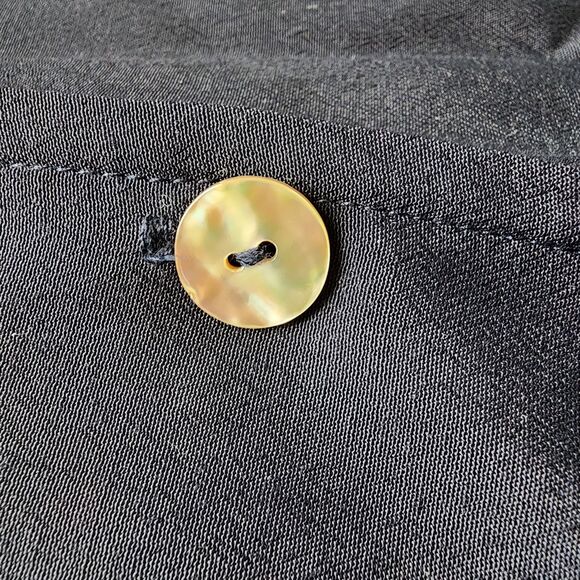 NWT Vintage David Dart Collection Black Button Down Short Sleeve Shirt - Picture 10 of 10